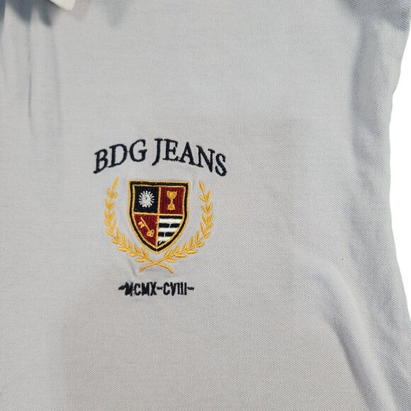 BDG Urban Outfitters Polo Shirt Mens Oversized Size L Color Block Short Sleeve - Picture 4 of 7